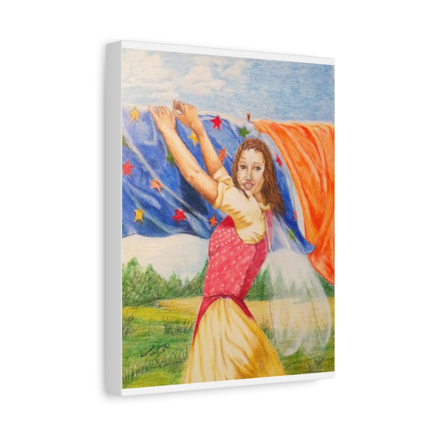 Laundry Fairy on Canvas