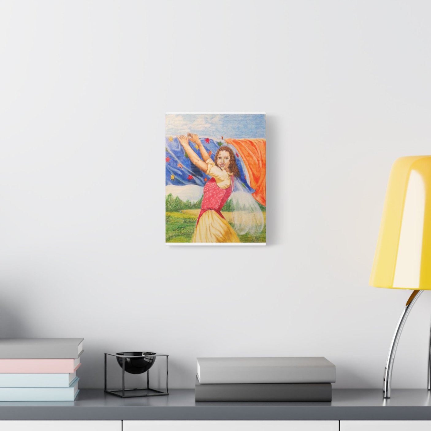 Laundry Fairy on Canvas