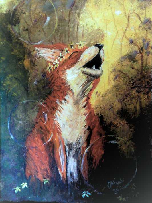 Little Fox on Canvas