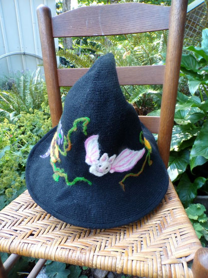 Hat White Bat and Pumpkins