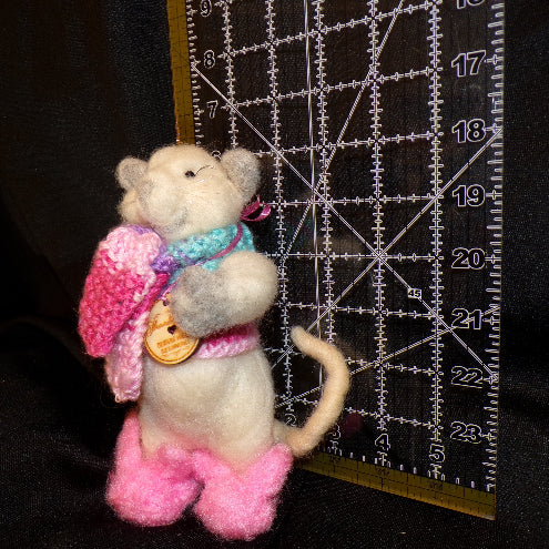 Wool Mouse Slippers and Scarf